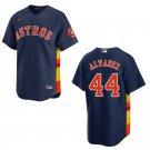 Astros #44 Yordan Alvarez Navy Stitched Jersey