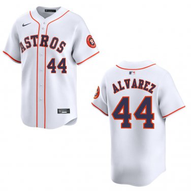 Astros #44 Yordan Alvarez White Stitched Jersey