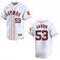 Astros #53 Cristian Javier White Stitched Jersey
