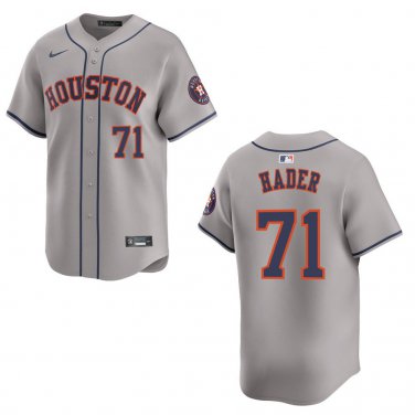 Astros #71 Josh Hader Gray Stitched Jersey