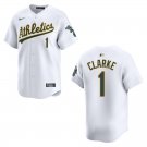 Athletics #1 Denzel Clarke White Stitched Jersey