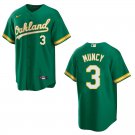 Athletics #3 Max Muncy Green Stitched Jersey
