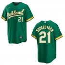 Athletics #21 Tyler Soderstrom Green Stitched Jersey Athletics #21 Tyler Soderstrom Green Stitched Jersey