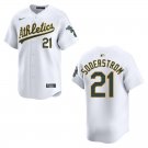 Athletics #21 Tyler Soderstrom White Stitched Jersey Athletics #21 Tyler Soderstrom White Stitched Jersey