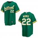 Athletics #22 Jeff McNeil Green Stitched Jersey