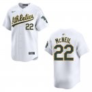 Athletics #22 Jeff McNeil White Stitched Jersey