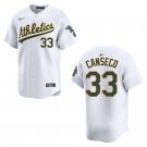 Athletics #33 Jose Canseco White Stitched Jersey