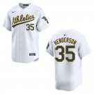 Athletics #35 Rickey Henderson White Stitched Jersey