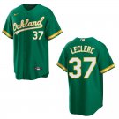 Athletics #37 Jose Leclerc Green Stitched Jersey