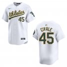 Athletics #45 Aaron Civale White Stitched Jersey