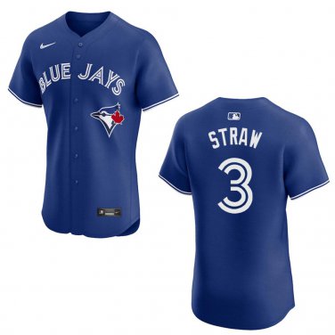 Blue Jays #3 Myles Straw Royal Blue Stitched Jersey