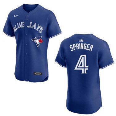 Blue Jays #4 George Springer Royal Blue Stitched Jersey