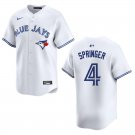 Blue Jays #4 George Springer White Stitched Jersey