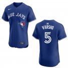 Blue Jays #5 Daulton Varsho Royal Blue Stitched Jersey