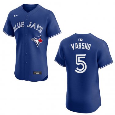Blue Jays #5 Daulton Varsho Royal Blue Stitched Jersey