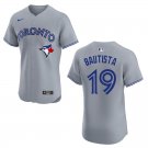 Blue Jays #19 Jose Bautista Gray Stitched Jersey
