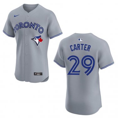 Blue Jays #29 Joe Carter Gray Stitched Jersey