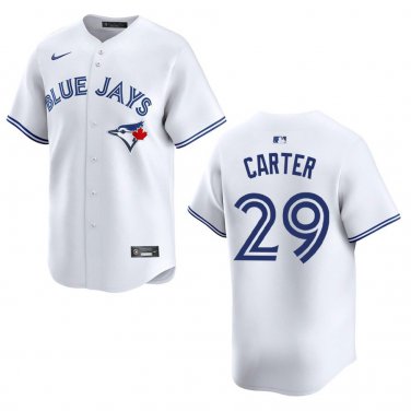 Blue Jays #29 Joe Carter White Stitched Jersey