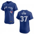 Blue Jays #37 Dave Stieb Royal Blue Stitched Jersey