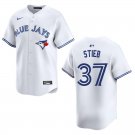 Blue Jays #37 Dave Stieb White Stitched Jersey