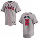 Braves #2 Jorge Mateo Gray Stitched Jersey