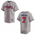 Braves #7 Jurickson Profar Gray Stitched Jersey