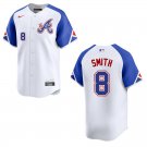 Braves #8 Dominic Smith White City Stitched Jersey