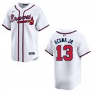 Braves #13 Ronald Acuna Jr. White Stitched Jersey