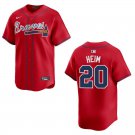 Braves #20 Jonah Heim Red Stitched Jersey