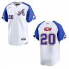 Braves #20 Jonah Heim White City Stitched Jersey