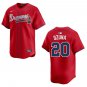 Braves #20 Marcell Ozuna Red Stitched Jersey