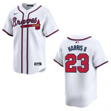 Braves #23 Michael Harris White Stitched Jersey