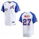 Braves #27 Austin Riley White City Stitched Jersey