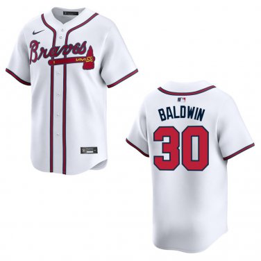 Braves #30 Drake Baldwin White Stitched Jersey