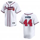 Braves #44 Hank Aaron White Stitched Jersey