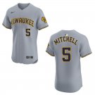 Brewers #5 Garrett Mitchell Gray Stitched Jersey