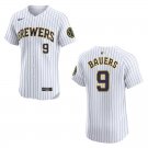 Brewers #9 Jake Bauers White Stitched Jersey