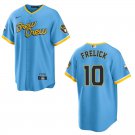 Brewers #10 Sal Frelick Light Blue Stitched Jersey