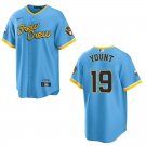 Brewers #19 Robin Yount Light Blue Stitched Jersey
