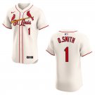 Cardinals #1 Ozzie Smith Cream Stitched Jersey