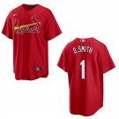 Cardinals #1 Ozzie Smith Red Stitched Jersey