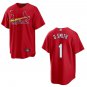 Cardinals #1 Ozzie Smith Red Stitched Jersey