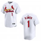 Cardinals #1 Ozzie Smith White Stitched Jersey