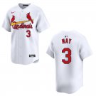 Cardinals #3 Dustin May White Stitched Jersey