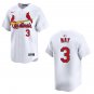 Cardinals #3 Dustin May White Stitched Jersey
