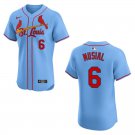 Cardinals #6 Stan Musial Blue Stitched Jersey