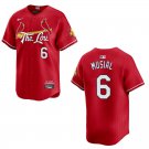 Cardinals #6 Stan Musial City Red Stitched Jersey