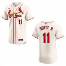 Cardinals #11 Victor Scott II Cream Stitched Jersey