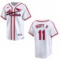 Cardinals #11 Victor Scott II White Throwback Stitched Jersey