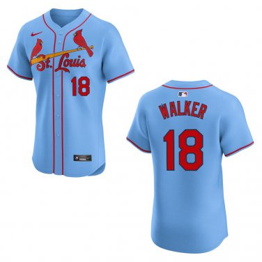 Cardinals #18 Jordan Walker Blue Stitched Jersey